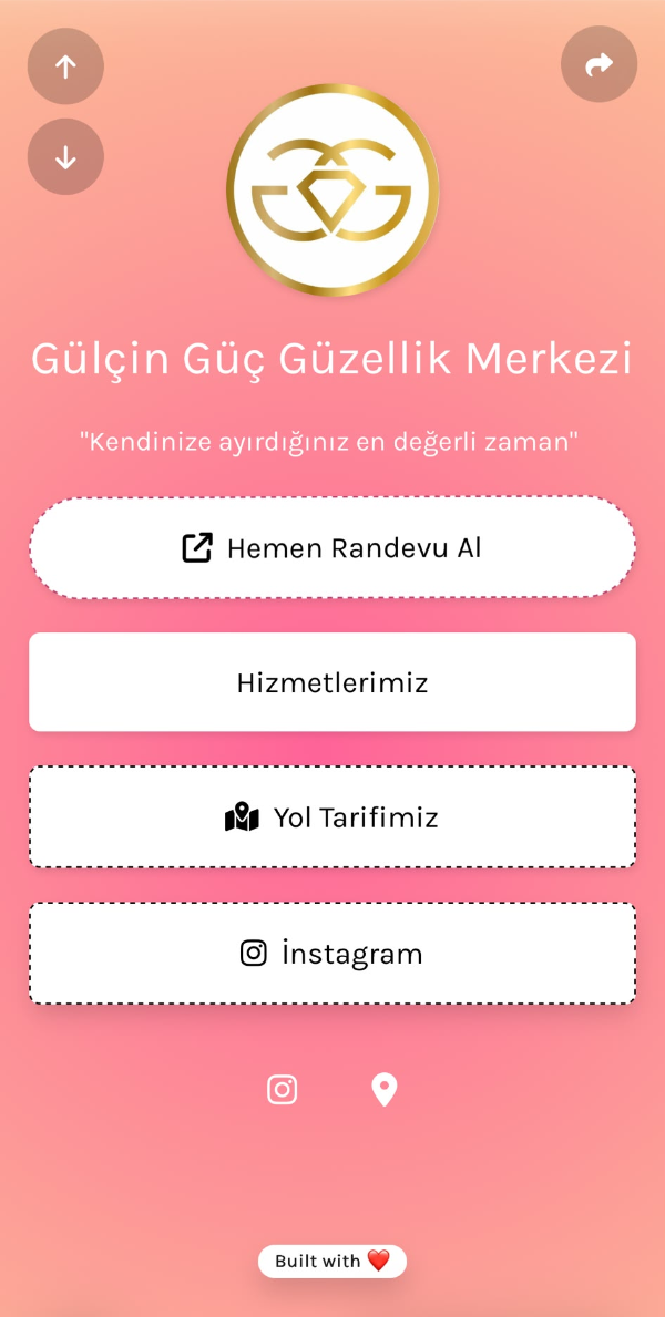 Güzellik Merkezi dijital kartvizit şablonu